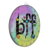 bff ~ harten dartbord (Voorkant Links)