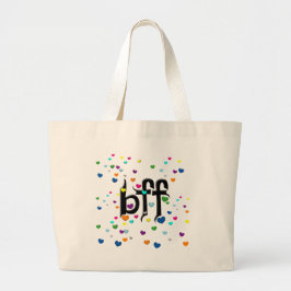 bff ~ harten grote tote bag