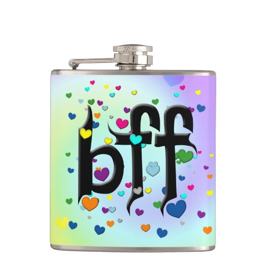 bff - harten heupfles (Voorkant)