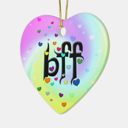 bff ~ harten keramisch ornament (Links)