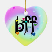 bff ~ harten keramisch ornament (Achterkant)