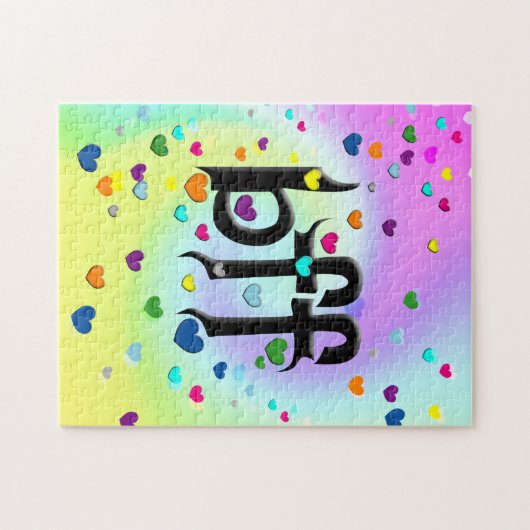 bff ~ harten legpuzzel (Horizontaal)