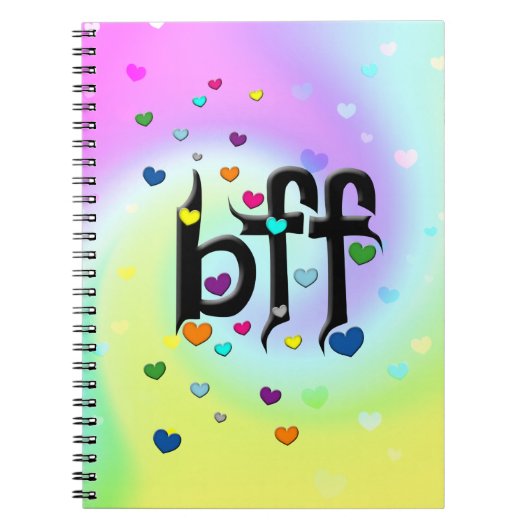 bff ~ harten notitieboek (Voorkant)