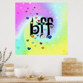 bff ~ harten poster (Keuken)
