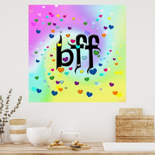 bff ~ harten poster (Keuken)