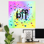 bff ~ harten poster (Thuiskantoor)