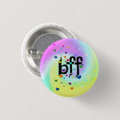 bff ~ harten ronde button 3,2 cm (Voorkant /achterkant)