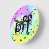 bff ~ harten ronde klok (Hoek)