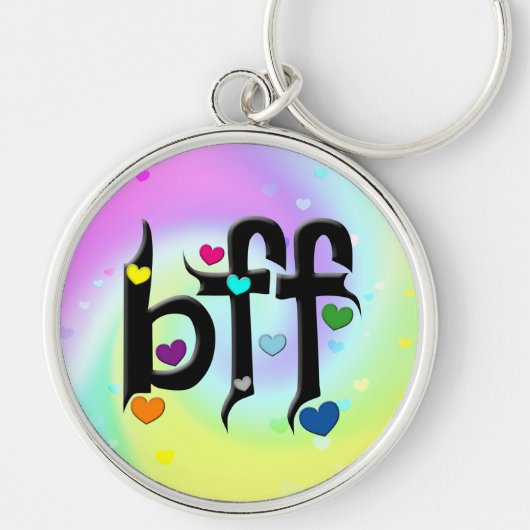 bff ~ harten sleutelhanger (Voorkant)