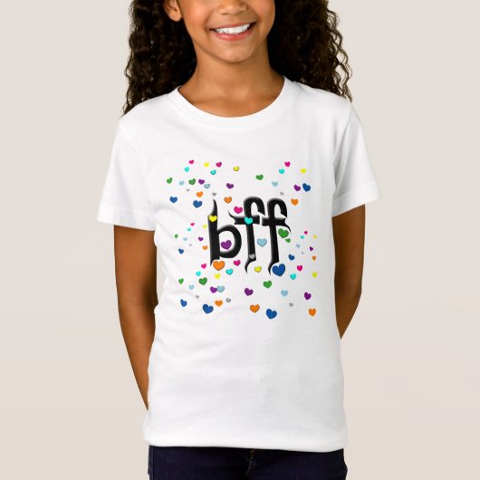 bff ~ harten t-shirt (Voorkant)