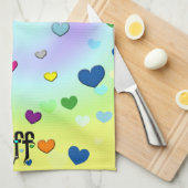 bff ~ harten theedoek (Quarter Fold)