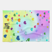 bff ~ harten theedoek (Horizontaal)