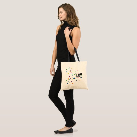 bff ~ harten tote bag (Voorkant (model))