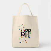 bff ~ harten tote bag (Voorkant)