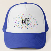 bff ~ harten trucker pet (Voorkant)