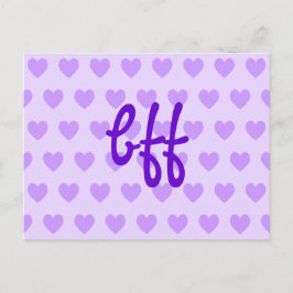 bff in Paars Briefkaart