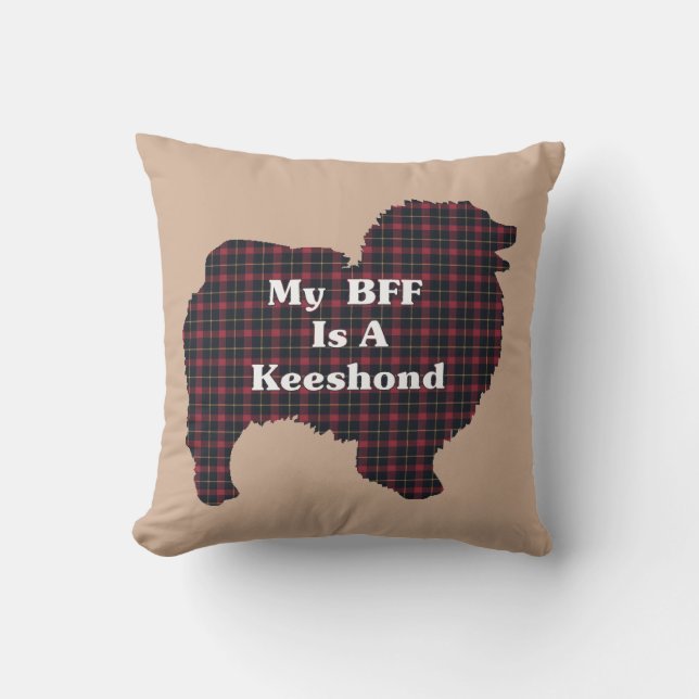 BFF Keeshond Lovers Gifts Kussen (Voorkant)