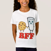BFF, koekje en melk T-shirt (Voorkant)