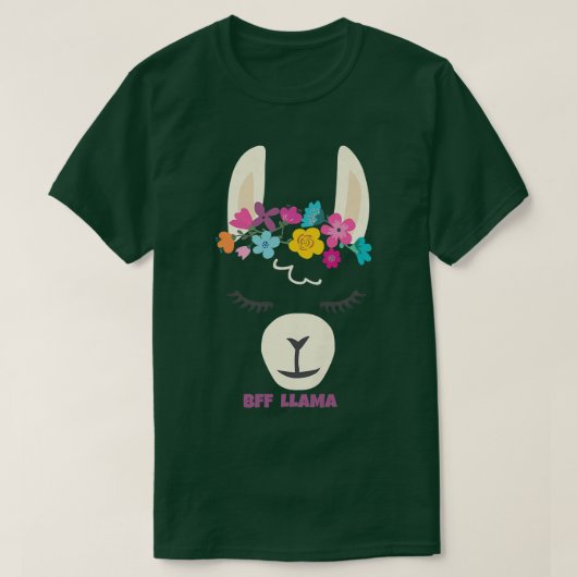 BFF LLAMA Birthday T-shirt (Design voorkant)