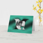 bff ~ lovevogels kaart (Gele Bloem)