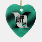 bff ~ lovevogels keramisch ornament (Rechts)