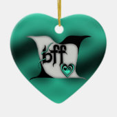 bff ~ lovevogels keramisch ornament (Voorkant)