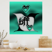 bff ~ lovevogels poster (Keuken)