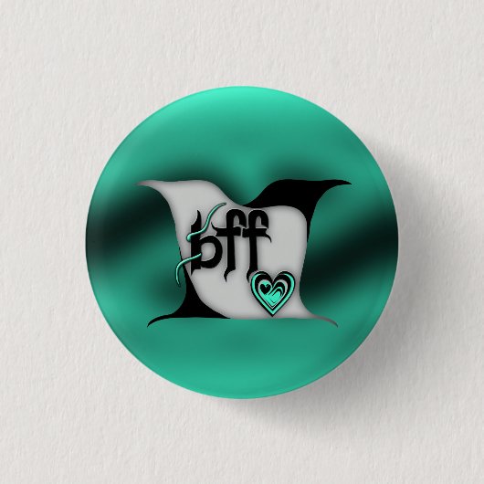 bff ~ lovevogels ronde button 3,2 cm (Voorkant)
