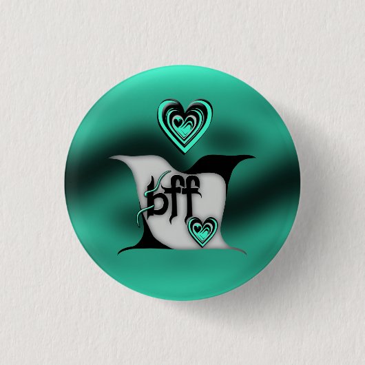 bff ~ lovevogels ronde button 3,2 cm (Voorkant)