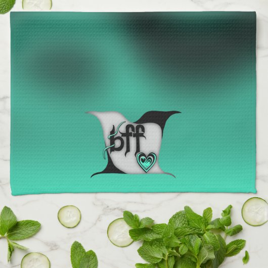 bff ~ lovevogels theedoek (Gevouwen)