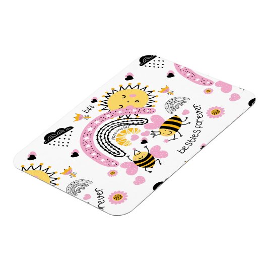 BFF-meisjes - Koningin Bijen Voor Altijd Schattig Magneet (Linkerzijde)
