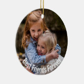 BFF met uw foto Keramisch Ornament (Rechts)