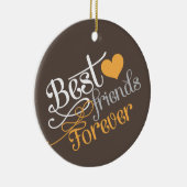 BFF - Mode Best Friends Forces met foto Keramisch Ornament (Rechts)
