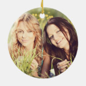 BFF - Mode Best Friends Forces met foto Keramisch Ornament (Achterkant)