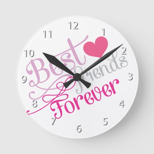 BFF - Mode Best Friends Forever Ronde Klok (Voorkant)