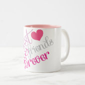 BFF - Mode Best Friends Forever Tweekleurige Koffiemok (Voorkant rechts)