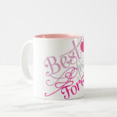 BFF - Mode Best Friends Forever Tweekleurige Koffiemok (Voorkant links)