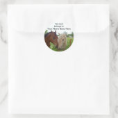 BFF Paarden Boeketiketten Ronde Sticker (Tas)