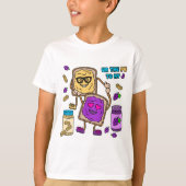 BFF Peanut Butter & Jelly Emoji T-Shirt (Voorkant)