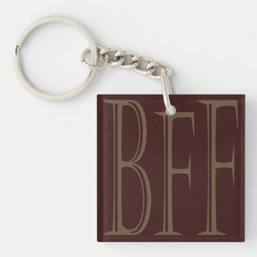 BFF Persoonlijke namen op achterste Sleutelhanger (Voorkant)