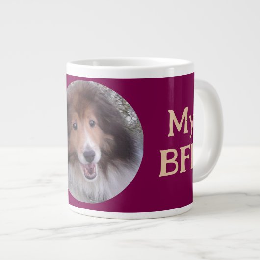 BFF Pet Photo PERSONALISEREN Grote Koffiekop (Voorkant rechts)