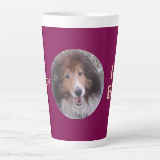BFF Pet Photo PERSONALISEREN Latte Mok (Voorkant)