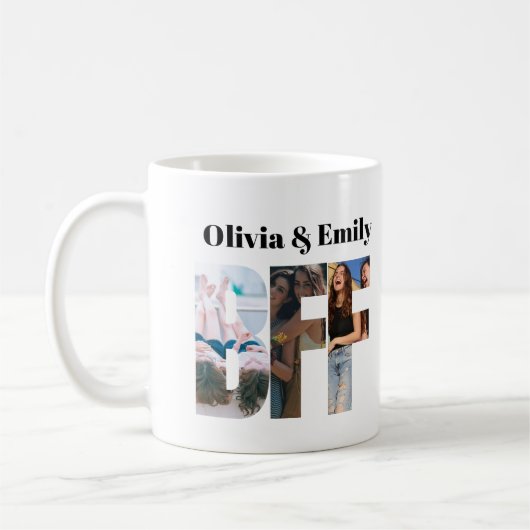 BFF Photo Coffee Mug – Personalized Gift Koffiemok (Links)