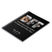 BFF Photo Collage Best Friend Forever Quote Black Notitieboek (Linkerzijde)