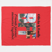 BFF Photo Fleece Blanket – Personalized Gift (Voorkant (Horizontaal))