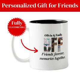 BFF Photo Mug – Personalized Gift for Friends Matglas Koffiemok