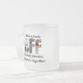 BFF Photo Mug – Personalized Gift for Friends Matglas Koffiemok (Voorkant links)