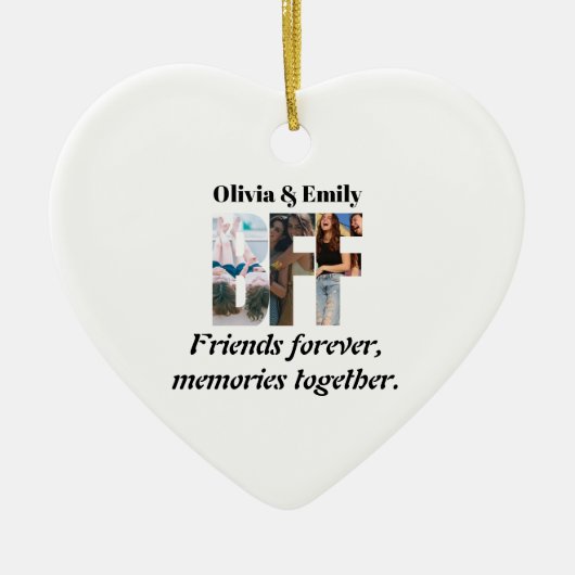 BFF Photo Ornament – Personalized Gift (Voorkant)
