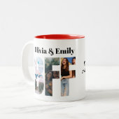 BFF Photo Two-Tone Mug – Personalized Gift Tweekleurige Koffiemok (Voorkant links)