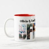 BFF Photo Two-Tone Mug – Personalized Gift Tweekleurige Koffiemok (Links)